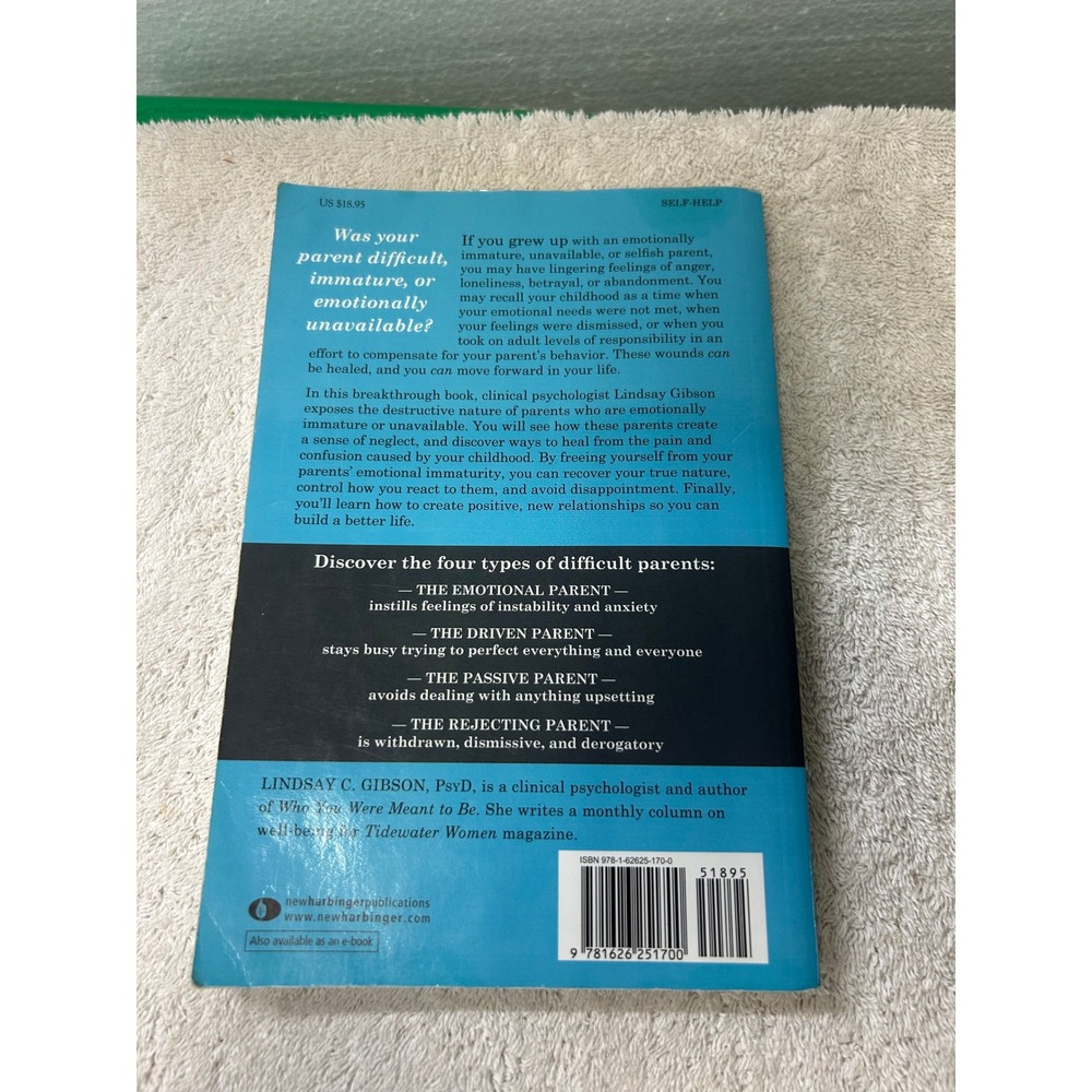 Adult Children of Emotionally Immature Parents Lindsay Gibson Paperback 2015 - Picture 2 of 3